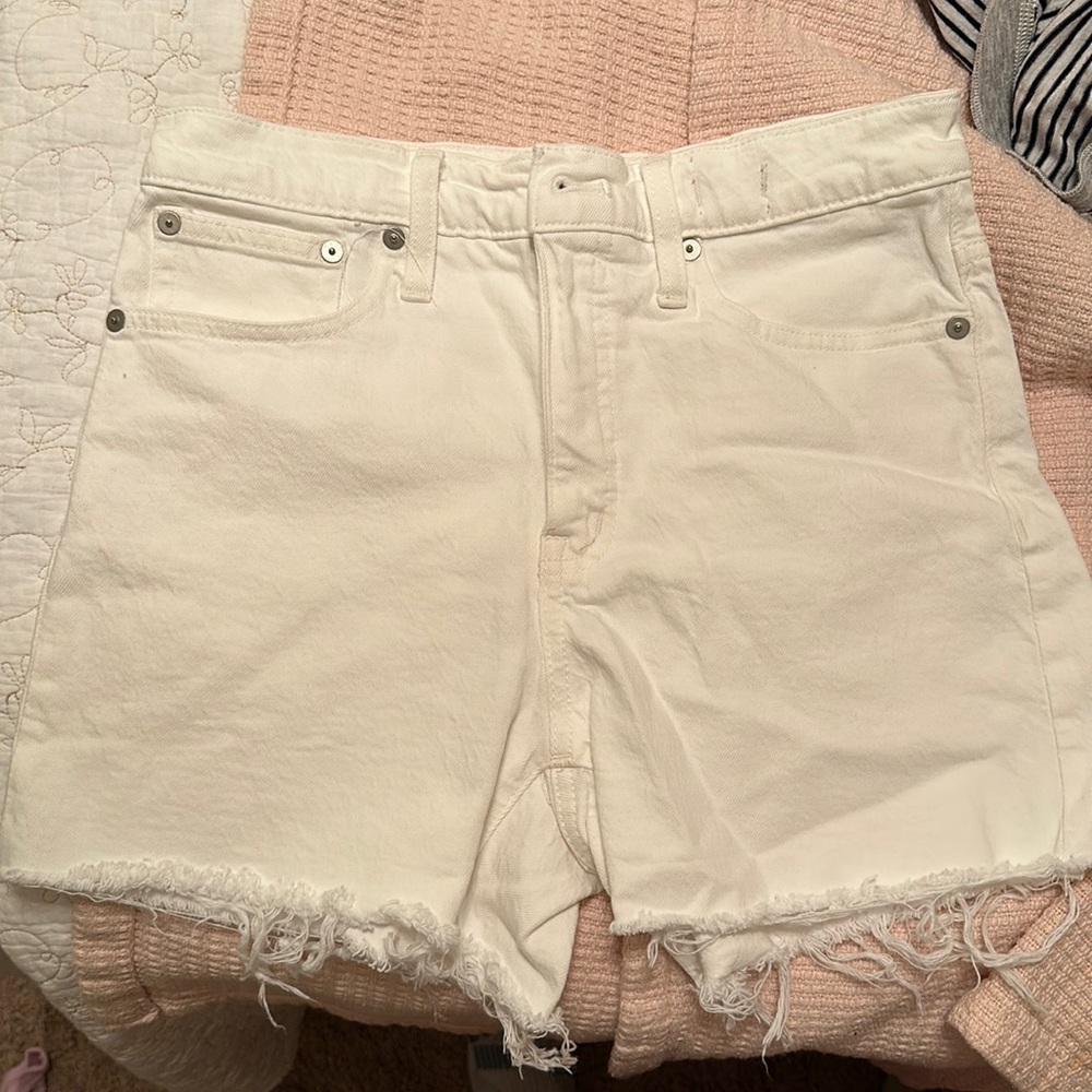 Madewell Sz 26 White Jean Shorts